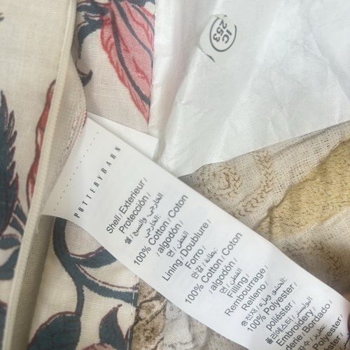 NEW Pottery Barn Elise LOVE HANDCRAFTED QUILTED Sham STANDARD NWOT - Picture 2 of 6