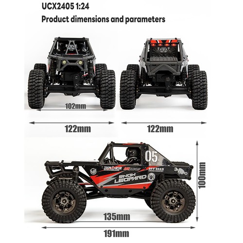 AU Stock UdiRC UCX2405PRO 1/24 2.4G 4WD RC Off-Road Rock Crawler Brushless Motor - Picture 2 of 11