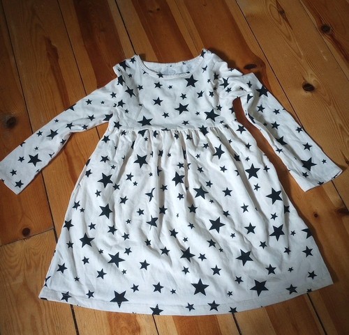 Girls Stars Long Sleeve Dress 5T Wonder Nation