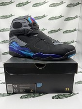 Jordan 8 Retro Aqua 2015 Size 13 Brand New 305381-025 Black Blue