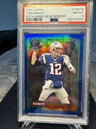 2015 Topps - 60th Anniversary Tom Brady #T60-TB Blue Foil