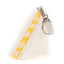 Realistic Egg Sandwich Keyring Ganso Shokuhin Sample Fake Food Made in Japan