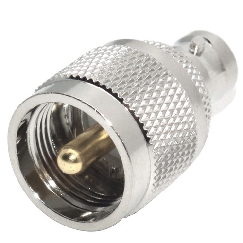 2* BNC Female to UHF Male Coax Cable Connector Repair For PL-259 Converter - Zdjęcie 9 z 14