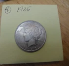 1925 PEACE SILVER DOLLAR -e