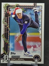 2025 Topps Series 1 Tarik Skubal Holiday Variation SP H74