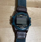 VINTAGE TIMEX EXPEDITION INDIGLO ACTION ALARM CHRONOGRAPH GREEN/BROWN WATCH