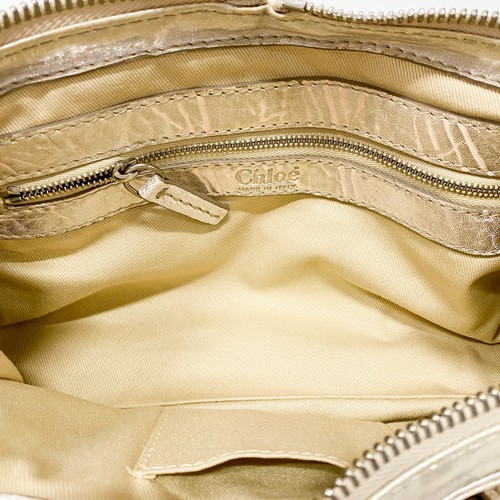 CHLOÉ Paddington Mini Gold Leather Shoulder Bag - Picture 13 of 15
