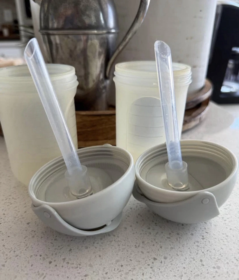 Garrafas de silicone reutilizáveis Boon Nursh com acessório de palha - Imagem 3 de 3