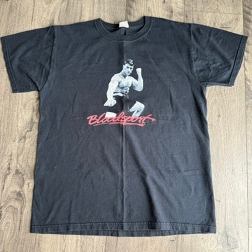 Rare Bloodsport T-Shirt Jean Claude Van Damme 1990s Action Film Promo Black M - Bild 2 von 7