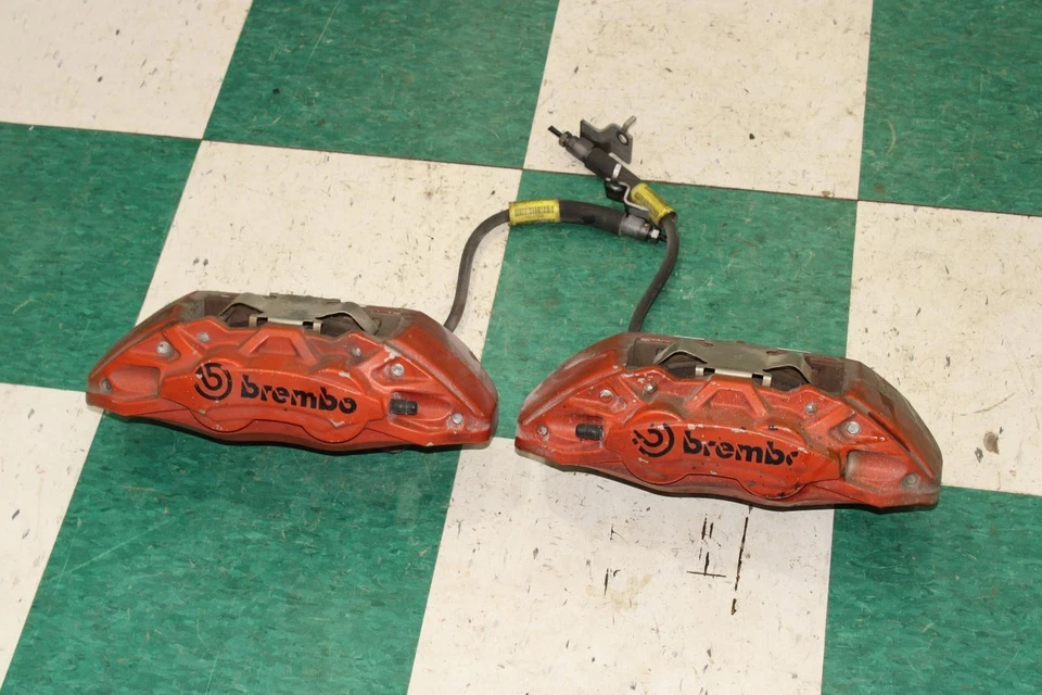 15-22 Mustang GT Orange Front Pair LH RH Four 4 Piston Brake Calipers OEM OE WTY Foto 3 de 4