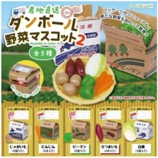 Fresh Produce Box Vegetable Mascot 2 Full Set of 5 J.DREAM Gashapon Toys
