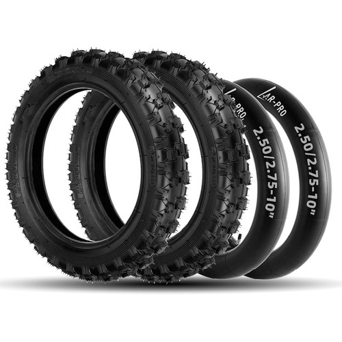 Dirt Bike Tire Inner Tube Set 10 Inch Heavy Duty Universal Fit Puncture Safe New - Picture 2 of 8