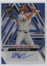 2024 Leaf Press Pass Premium Blue Prismatic Reflector 14/25 Max Belyeu Auto 8d2