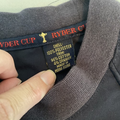Slazenger Herren Größe Large Ryder Cup The Belfry 2001 dunkelblau Jacke Pullover - Bild 6 von 11