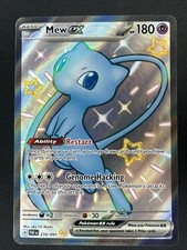 Mew Ex 216/91 Pokémon TCG S&V Paldean Fates Shiny Ultra Rare Holo NM