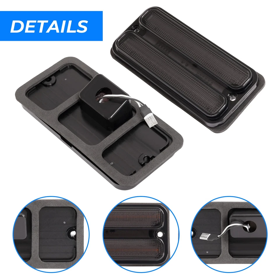 4x LED Side Marker Lights For Chevrolet Blazer C10 C20 & GMC Pickup 1967-1972 Foto 3 de 4