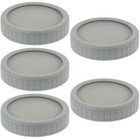  5 Sets Silikon-flaschenverschlüsse Silikondeckel Silikonglasabdeckungen
