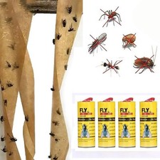10 Fly Insect Catcher Paper Sticky Glue Bug Trap Killer Strong Roll Tape Strip
