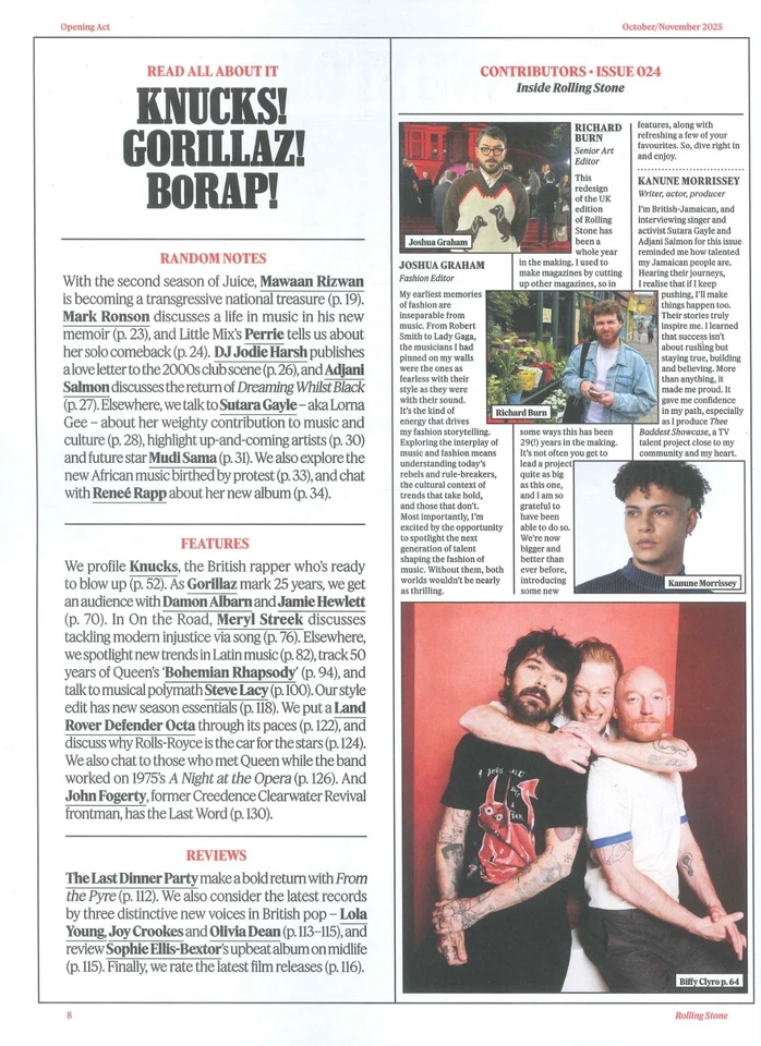 Rolling Stone Magazine Issue 24, Louis Tomlinson, 1D One Direction, Oct/Nov 2025 - Image 4 of 4