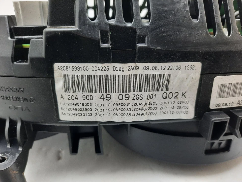 MERCEDES C CLASS Speedometer Instrument Cluster 2007-2015 2.1L Diesel - Image 4 of 4