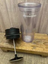 Starbucks Bodum French Press To-Go Travel Acrylic Cup/Tumbler 16 Oz