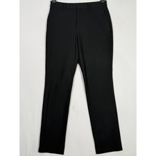 Uniqlo Heattech Black Dress Pants Womens Size 2 Straight Leg Career