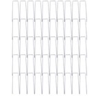 50pcs Greening Turf Nails Outdoor Tent Pegs U-shaped Ground Nails (Silver)