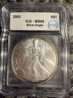 2002 American Silver Eagle ICG MS69