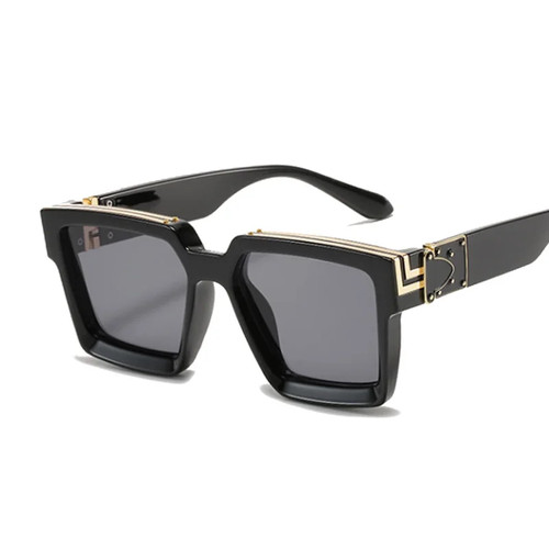 Gafas de sol retro cuadradas de moda marca de lujo de gran tamaño con marco grande - Imagen 7 de 12