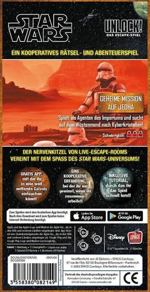 Unlock! Star Wars – Geheime Mission Auf Jedha | Rätselspiel | 1-6 Spieler - Bild 3 von 4