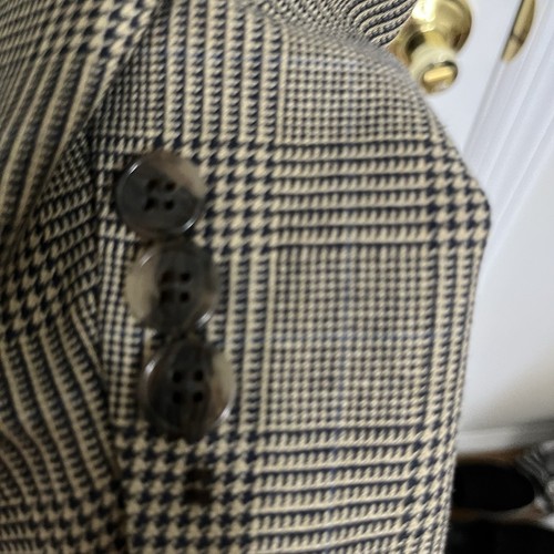 Joseph Abboud Herren Glencheck Blazer Seide/Wolle mit Viskosefutter 44 L - Bild 7 von 7