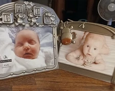 Baby Picture Frames  Both Are 4 X 6