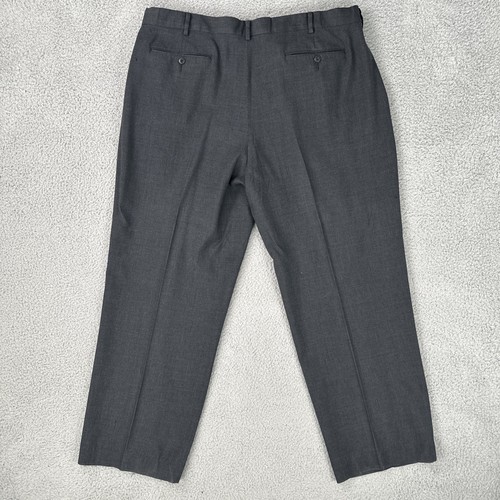 LL Bean Komfortbund Wolle Anzughose Herren 44x30 dunkelgrau gerades Bein 285312 - Bild 2 von 20