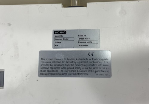Seprador de vacío Bio-Rad modelo 785 con manual + junta de ventana - Imagen 23 de 24