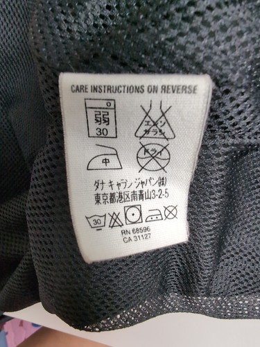 Women's Black Rain Jacket DKNY Size Large - Picture 8 of 9