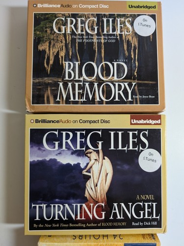 Lot of 3 GREG ILES Audio Books Blood Memory, 24 Hours, Turning Angel - Mystery - Picture 2 of 10