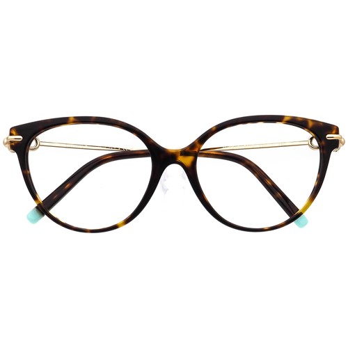 Tiffany & Co. Brille TF 2217 8015 Dark Havana/Gold Cat Eye Italy 53[]17 140 - Bild 6 von 6