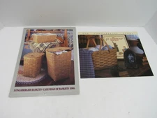 Vintage 1986 Longaberger Calendar & "The Longaberger Story" Collectible GUC