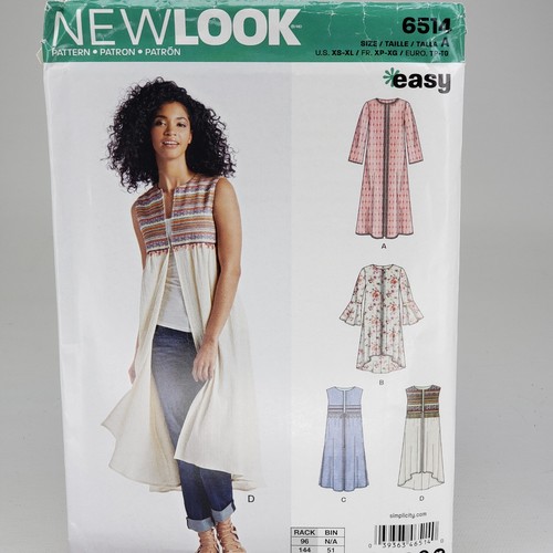 New Look UNCUT! U-PICK! Top Blouse Tunic Sewing Patterns Misses Women Plus Size - Afbeelding 12 van 52