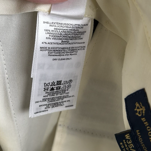 Brooks Brothers Herren 35x32 Madison Fit Plissee Bündchen dunkelbraun Wolle NEU - Bild 6 von 14