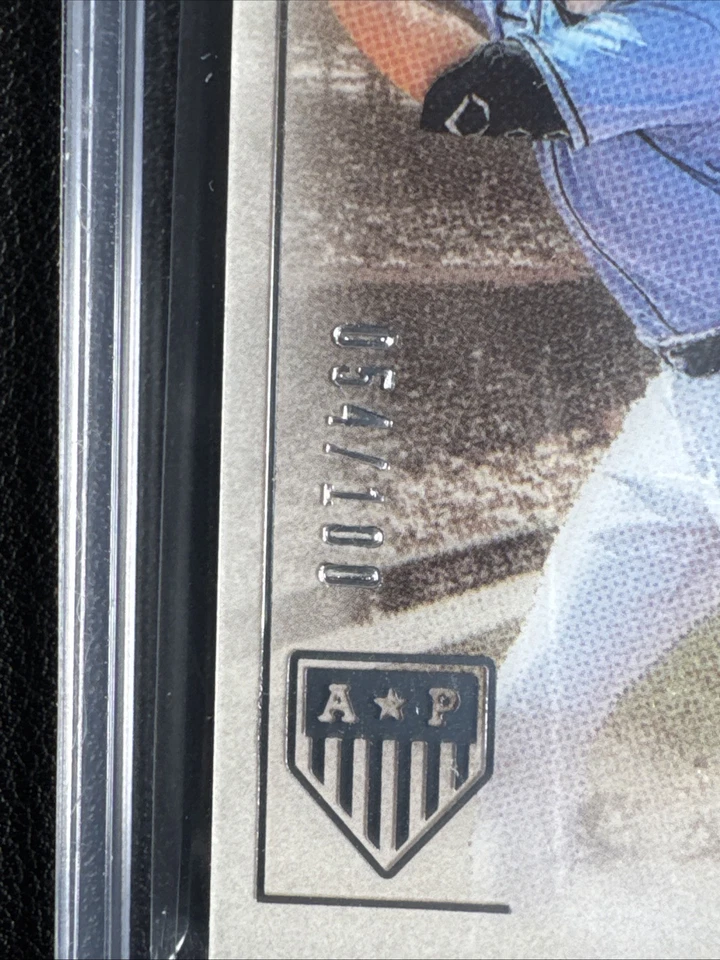 2023 Panini Chronicles Curtis Mead 054/100 America's Pastime Material Signatures - Image 3 of 4