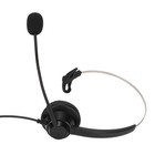 Telephone Headphone Noise Cancelling 3.5mm Elbow Single Ear Business Headset HOT