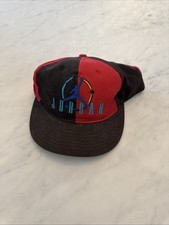 Vintage 90s Nike Air Jordan Color Panel Snapback Hat Cap Youth One Size Nice