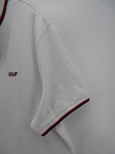Vineyard Vines Edgartown Poloshirt Herren Large weiß Performance Golf Stretch NEU - Bild 3 von 13