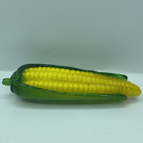 Murano Style Vintage Blown Glass Corn On The Cob 7.5" - Picture 2 of 5