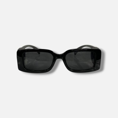 Gucci 98048 Women's Black Chaise Longue Rectangular Sunglasses 52-17-142