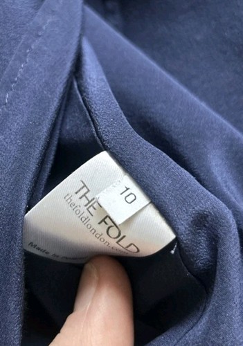 Vestido de seda The Fold London Hepburn Reino Unido 10 Estados Unidos 6 PVP £550 ¡Muy RARO! Inmaculada - Imagen 8 de 8