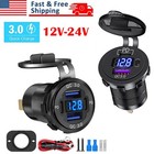 Chargeur Voiture Rapide 12-24V 4 Ports QC3.0 & PD Prise USB C pour Bateau RV Marine