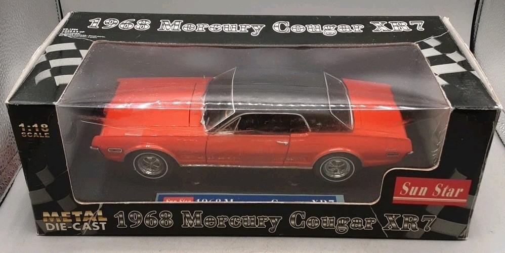 【GWセール！】ミニカー 1/18 サンスター マーキュリークーガー XR7 Amazon | サンスター製マーキュリー クーガー XR7 (1968年) 1/18