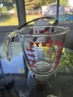 Vintage PYREX 516 Measuring Cup 2 Cup 16 Oz 1 Pint 500 ML Glass J Handle